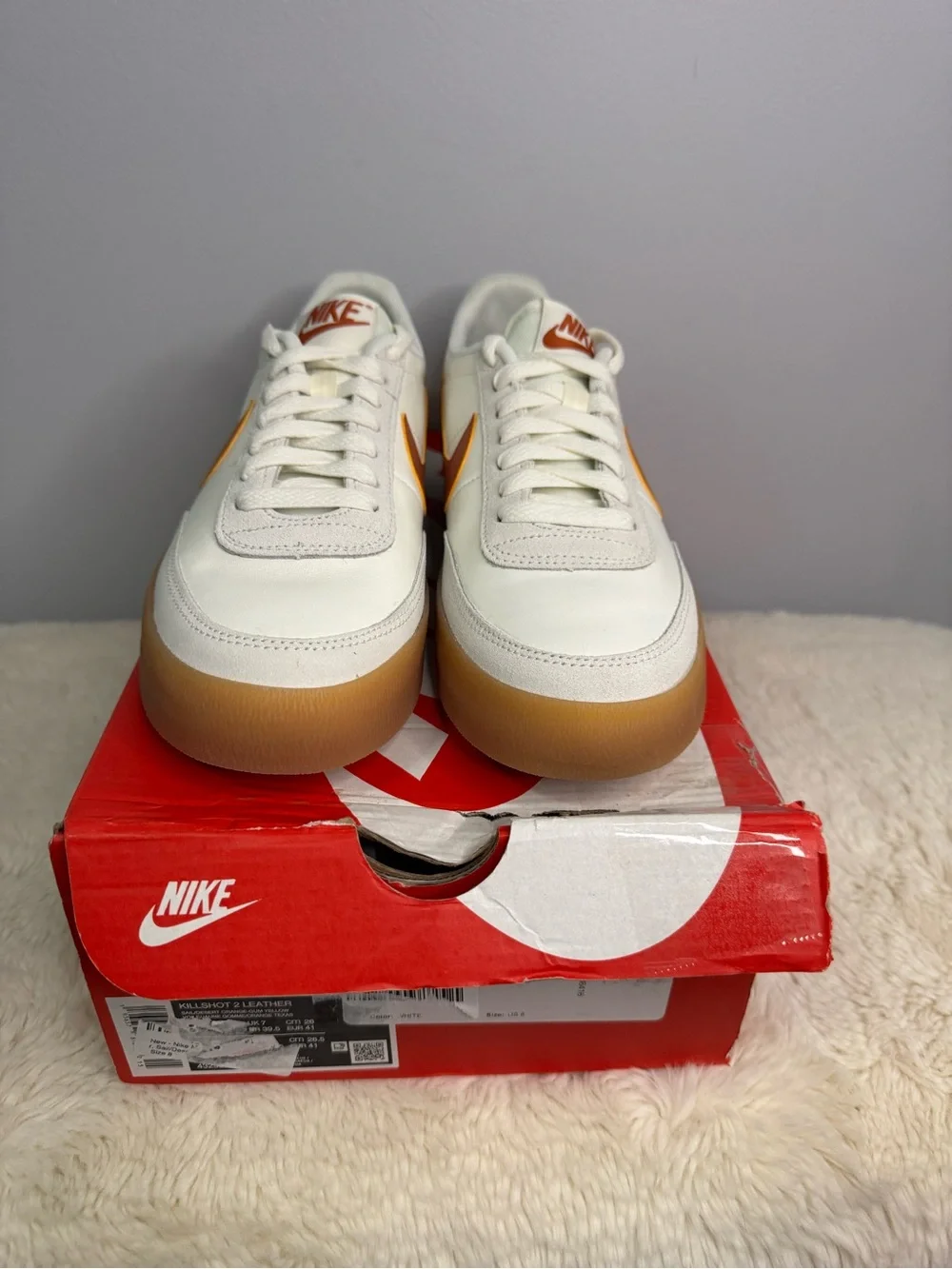 Nike Killshot 2 Leather Sail/Desert Orange/Gum Yellow Low Top Men